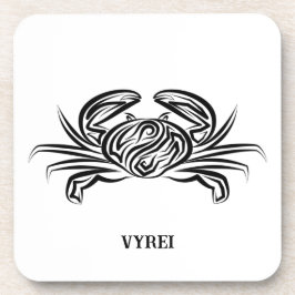 Porta-copo Caranguejo Tribal Negro e Branco