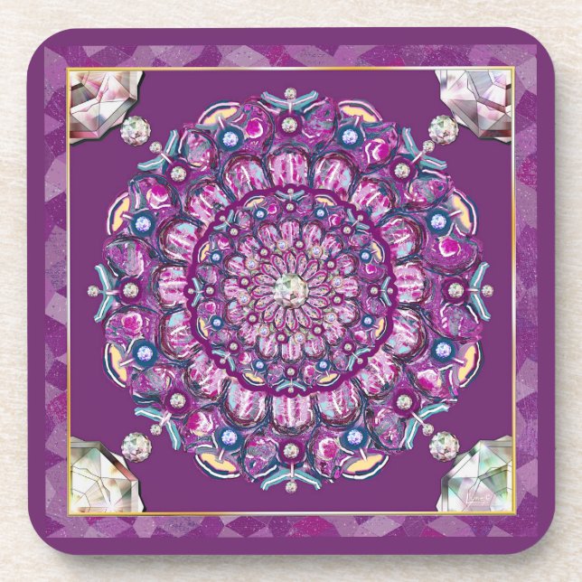 Porta-copo Cardinal Red Rosace (Frente)