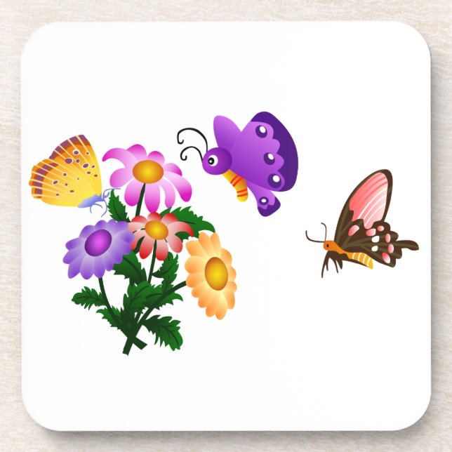 Porta-copo Caricatura Borboletas (Frente)