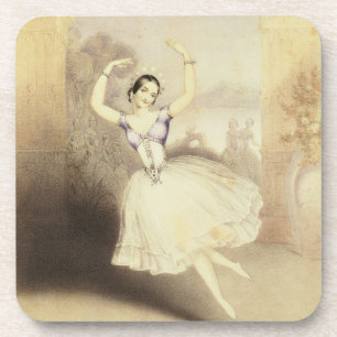 Porta-copo Carlotta Grisi (1819-99) no balé do Peri
