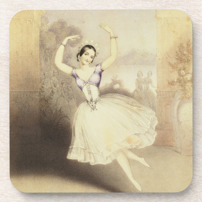 Porta-copo Carlotta Grisi (1819-99) no balé do Peri (Frente)