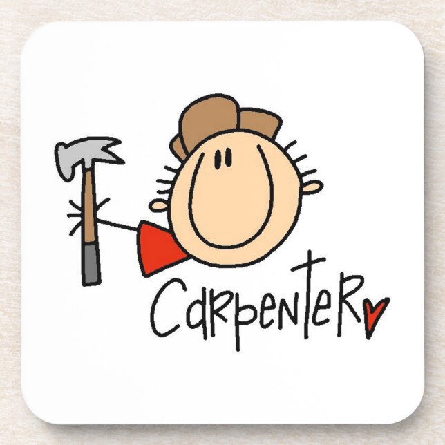 Porta-copo Carpinteiro masculino (Frente)