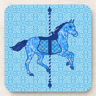 Porta-copo Carrossel Horse - Cobalto e Azul-Céu