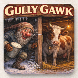 Porta-copo Cartão postal do Yule Lad islandês Gully Gawk