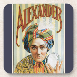 Porta-copo Cartaz Mágico Vintage, Alexander, o Homem que Sabe