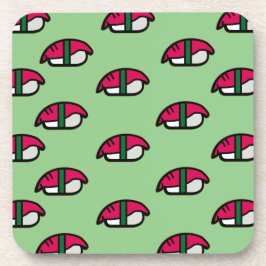 Porta-copo Cartoon Kawaii Sushi, Arroz de Peixe e Bebida de A