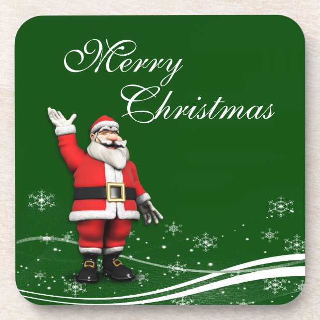 Porta-copo Cartoon Papai Noel Natal (Frente)