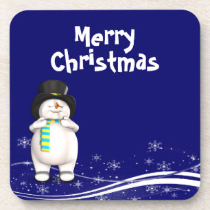 Porta-copo Cartoon Snowman Natal