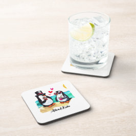 Porta-copo Casal Engraçado, Animais Apaixonados