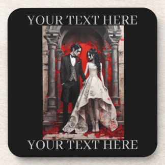 Porta-copo Casal Goth Saindo da Igreja