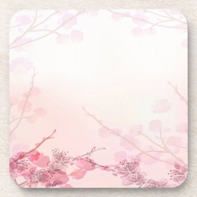 Porta-copo Casamento com Orquídea Rosa (Frente)