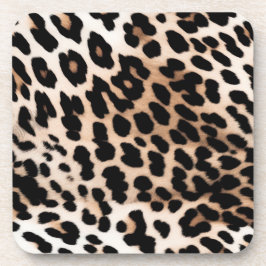 Porta-copo Casamento de Leão Leopardo Creme Preto Pêssego