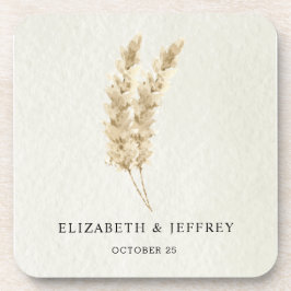 Porta-copo Casamento Rústico da Terra Neutra do Boho Pampas G