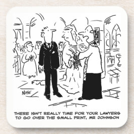 Porta-copo Casamento Vows Piada Vicar e Bridegroom em um