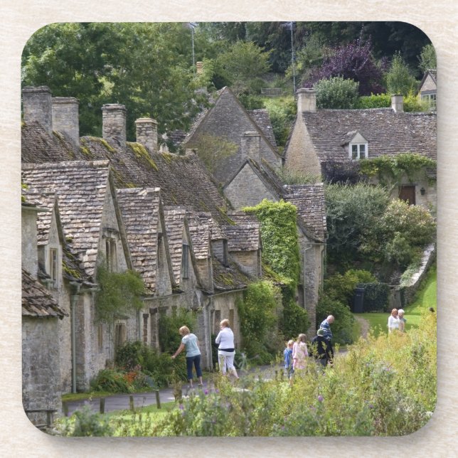 Porta-copo casas de pedra Cotswold na aldeia de (Frente)