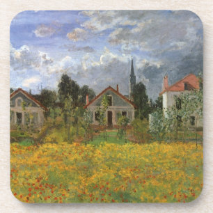 Porta-copo Casas na Argentina por Claude Monet, Vintage Art