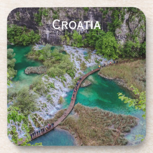 Porta-copo Cascata em cascata de cachos de Plitvice, Porta co