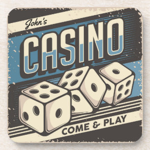 Porta-copo Casino Dice de Aniversário Personalizado