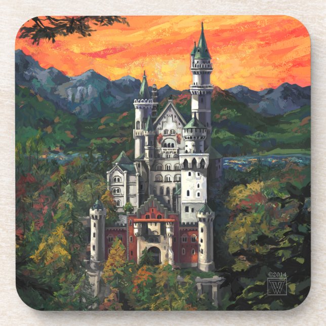 Porta-copo Castelo Schloss Neuschwanstein (Frente)