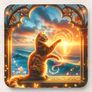 Porta-copo Cat Art
