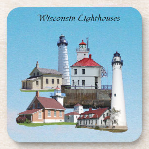 Porta-copo Cavalete Faróis de Wisconsin