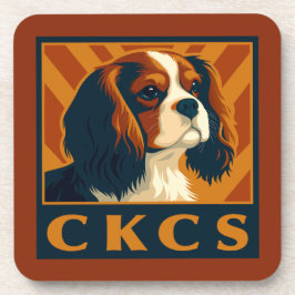 Porta-copo Cavalier King Charles Spaniel CKCS Retro
