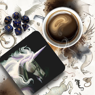 Porta-copo Cavalo Branco Elegante com Crina Fluindo Fantasia