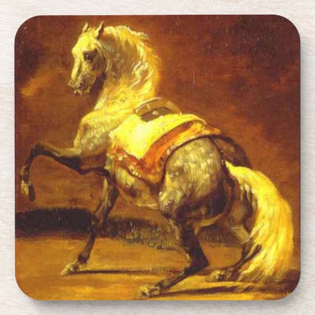 Porta-copo CAVALO DAS CINZAS, Dourado Amarelo (Frente)