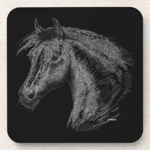 Porta-copo Cavalo:  Preto