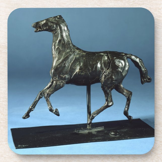 Porta-copo Cavalo trotando (bronze) (Frente)
