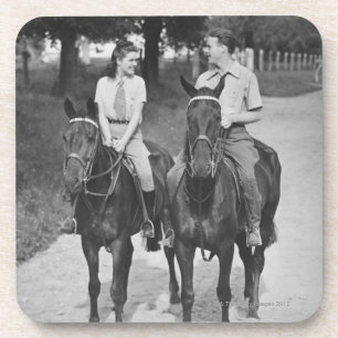 Porta-copo Cavalos de equitação do casal