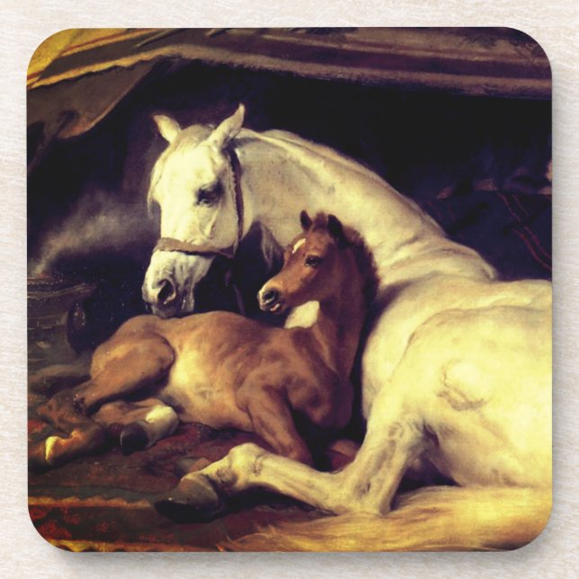 Porta-copo Cavalos de Landseer (Frente)