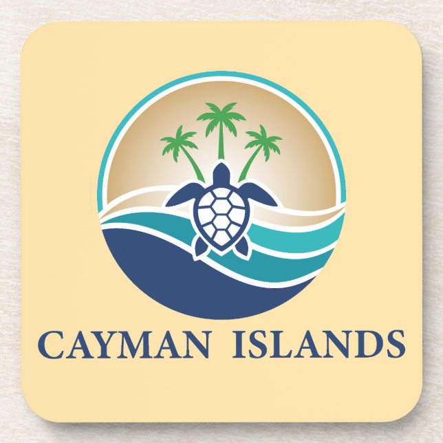 Porta-copo Cayman Islands Caribbean (Frente)