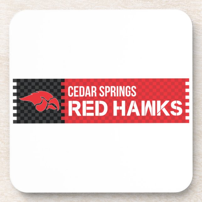 Porta-copo Cedar Primavera Red Hawks (Frente)