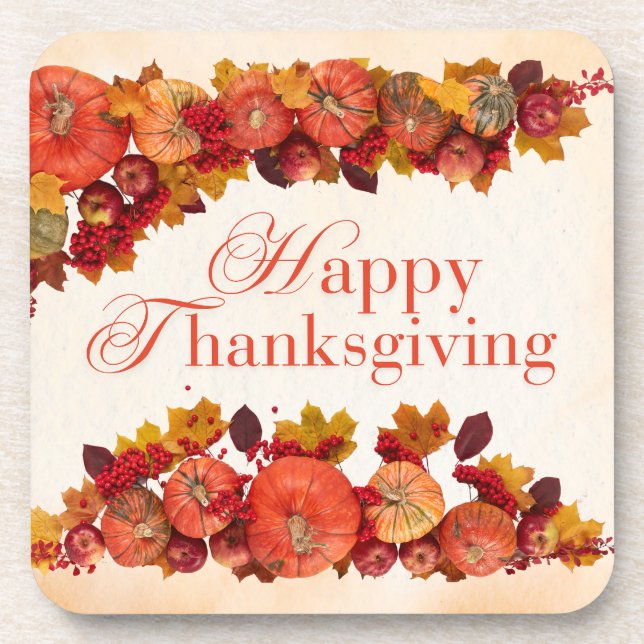 Porta-copo Celebrar a estação de gratidão com a nossa (Frente)