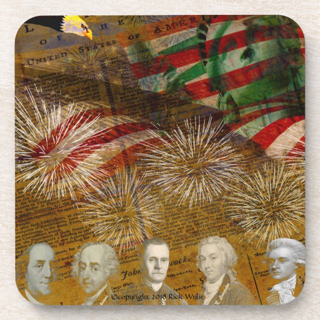 Porta-copo Celebrar Dia da Independência (Frente)