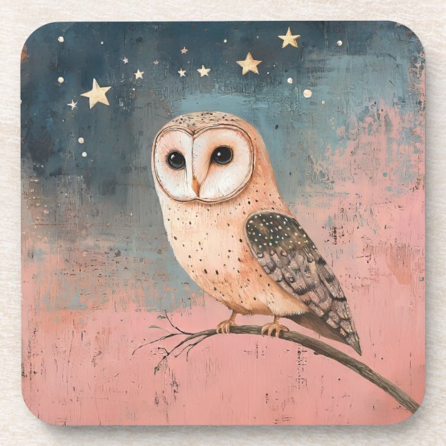 Porta-copo Celestial Barn Owl (Frente)