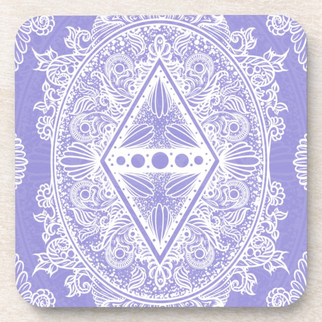 Porta-copo Celestial Diamond Mandala (Frente)