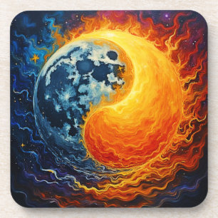 Porta-copo Celestial Yin Yang Art