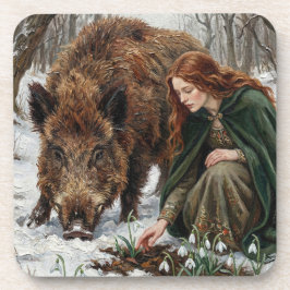Porta-copo Celtic Goddess & Wild Boar