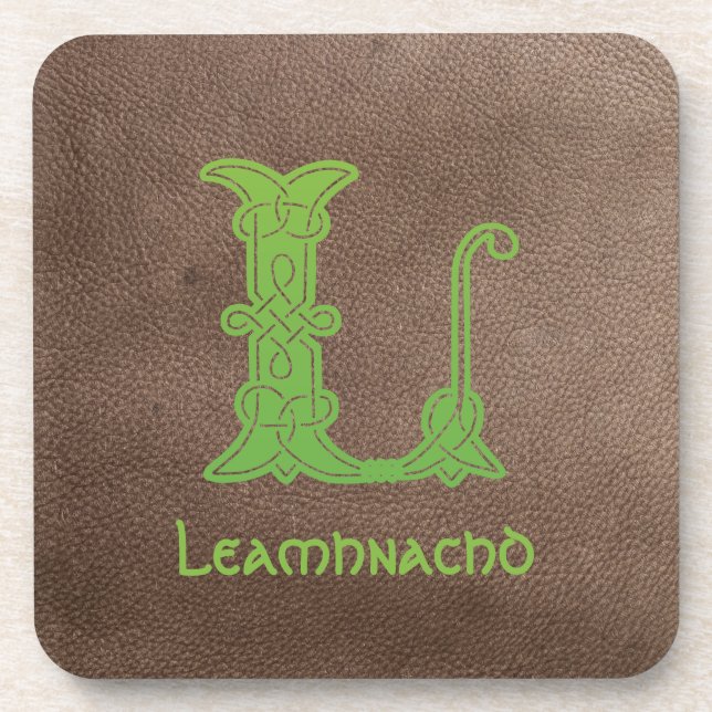 Porta-copo Celtic Knot Decorative Capital L. (Frente)