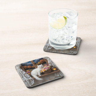 Porta-copo Cena da Janela Noturna Cozy