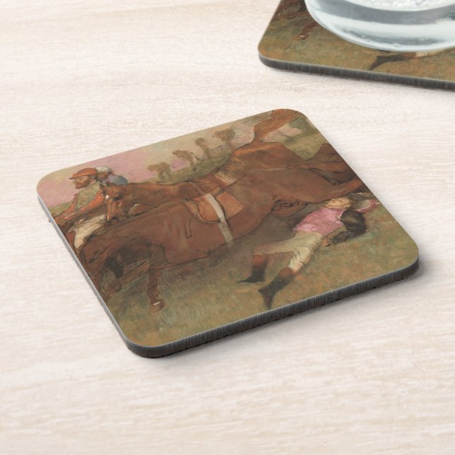 Porta-copo Cena de Edgar Degas | da corrida de obstáculos (Left Side)