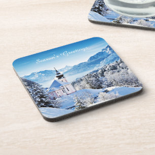 Porta-copo Cena de inverno personalizada