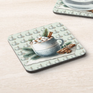 Porta-copo Cena de Marshmallow de Cacau de Inverno Aconchegan