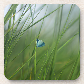 Porta-copo Cena Tranquila da Natureza Borboleta Azul Plástico