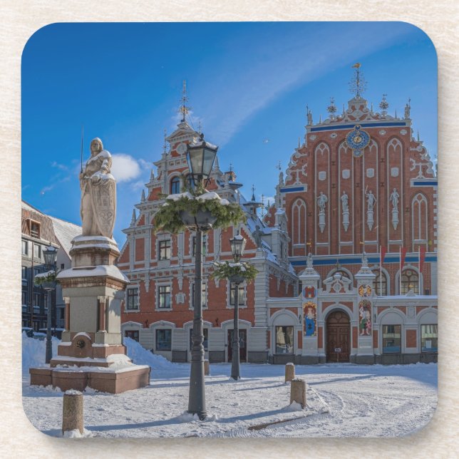 Porta-copo Centro histórico da cidade em Riga, Letônia (Frente)