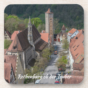 Porta-copo Centro histórico de Rothenburg ob der Tauber visto