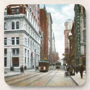 Porta-copo Centro Pittsburgh do vintage