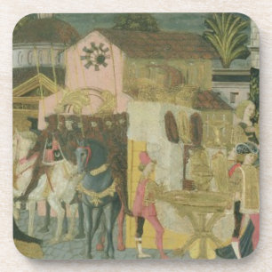 Porta-copo Cerimónia de casamento pintada no painel do